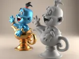 Fun Genie Lamp 3D STL File for Desk Decor Toys 1-2