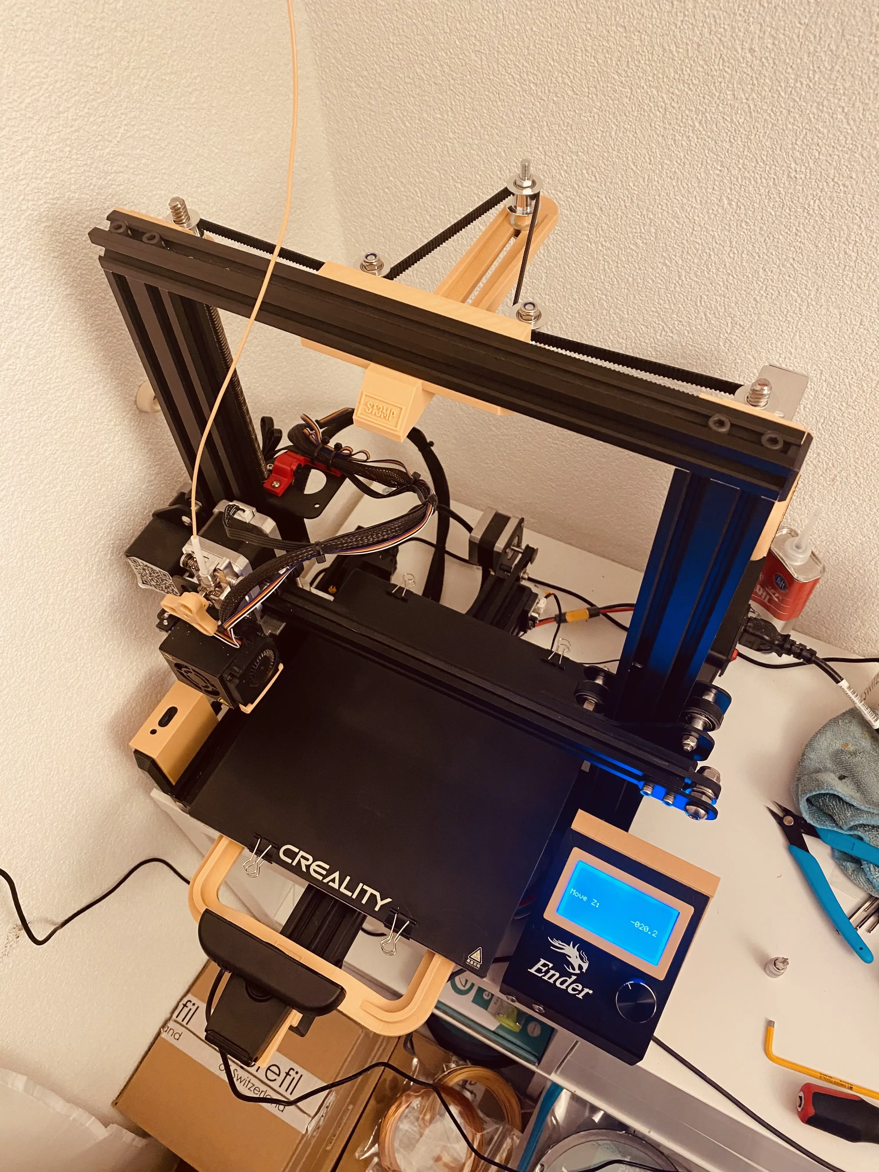 Belt tensioner for dual Z axis Ender 3 Pro by ST3MP