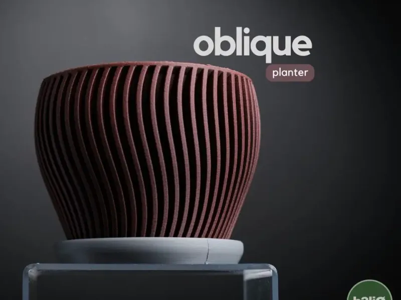 oblique · plantenbak