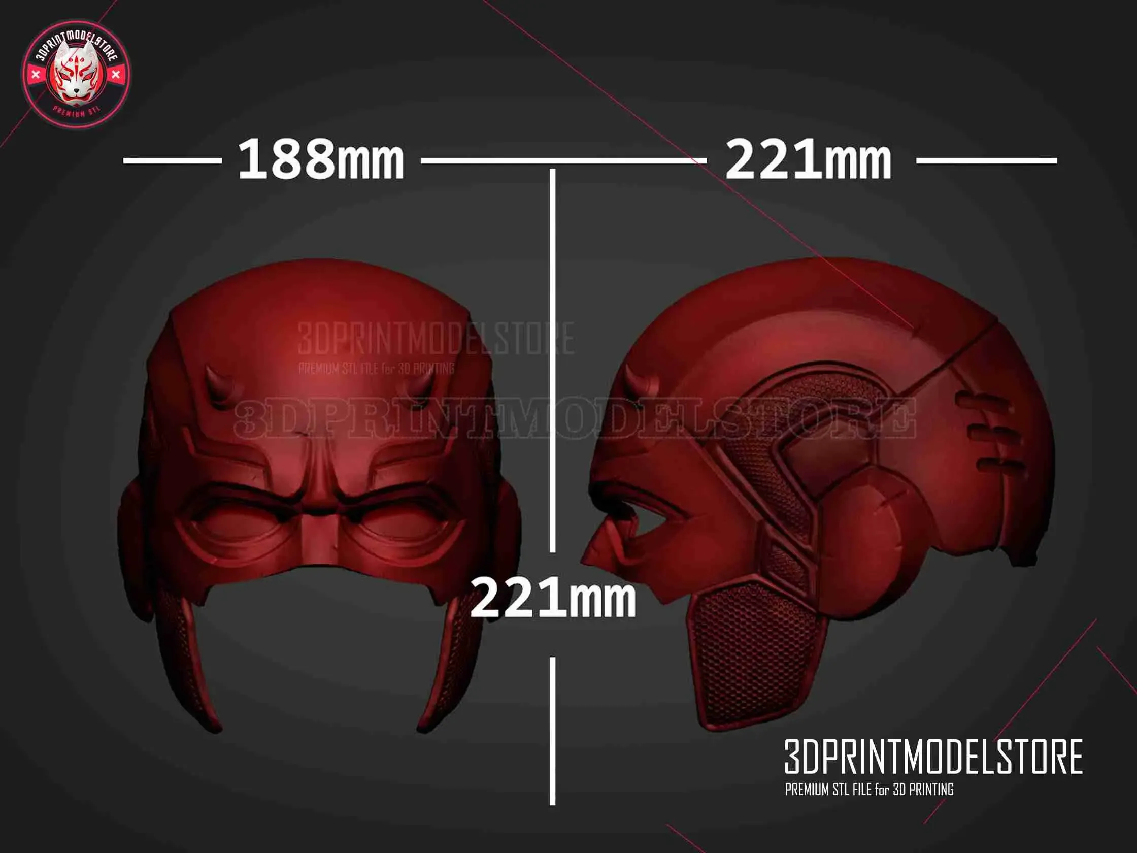 Marvel Daredevil Helmet Cosplay - Halloween Costume Mask