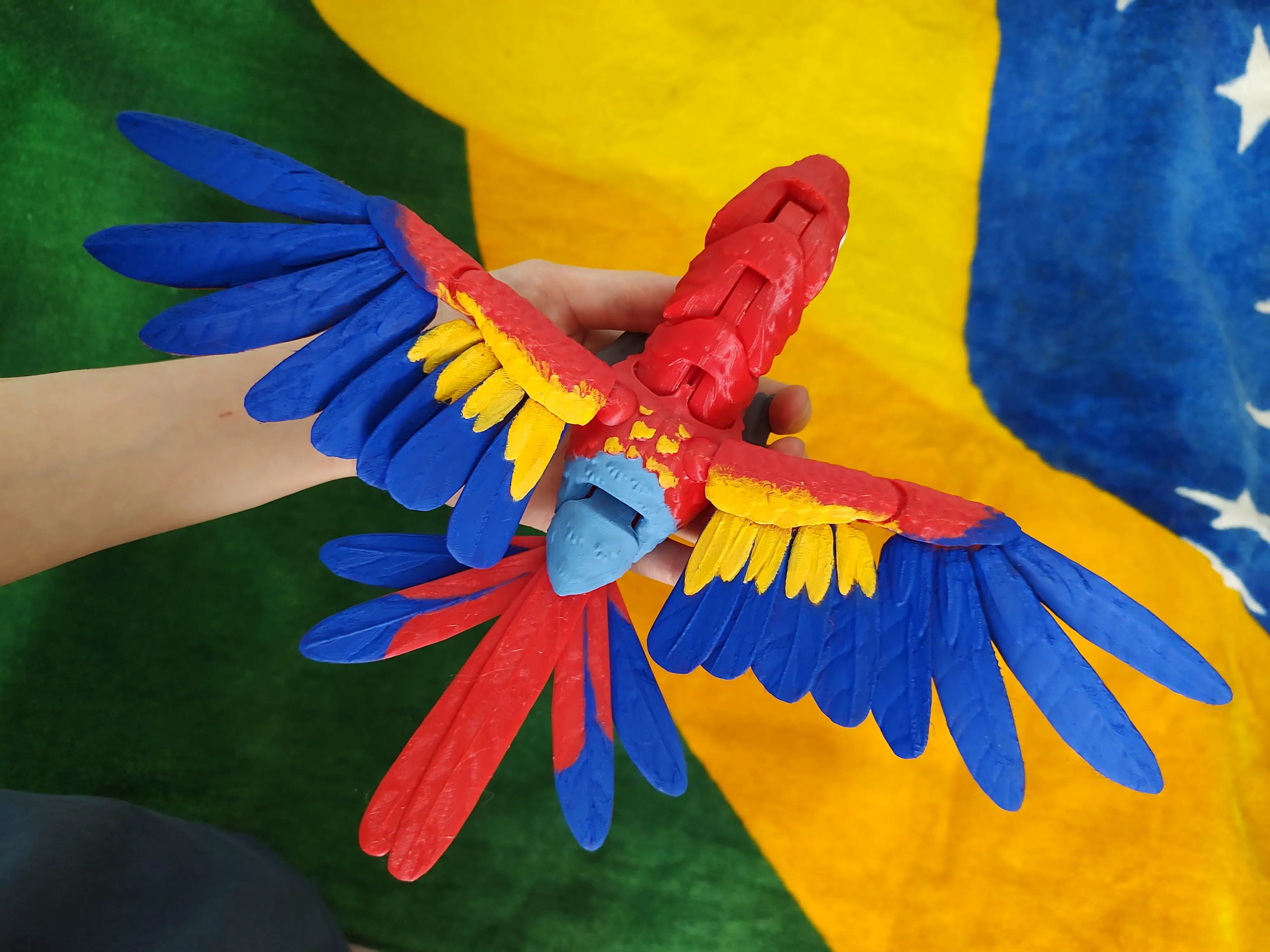 Scarlet Macaw Articulated Figure