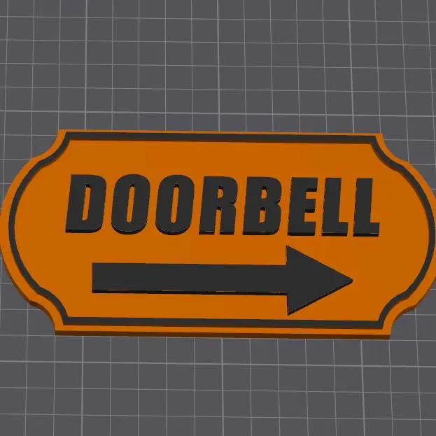 Doorbell sign