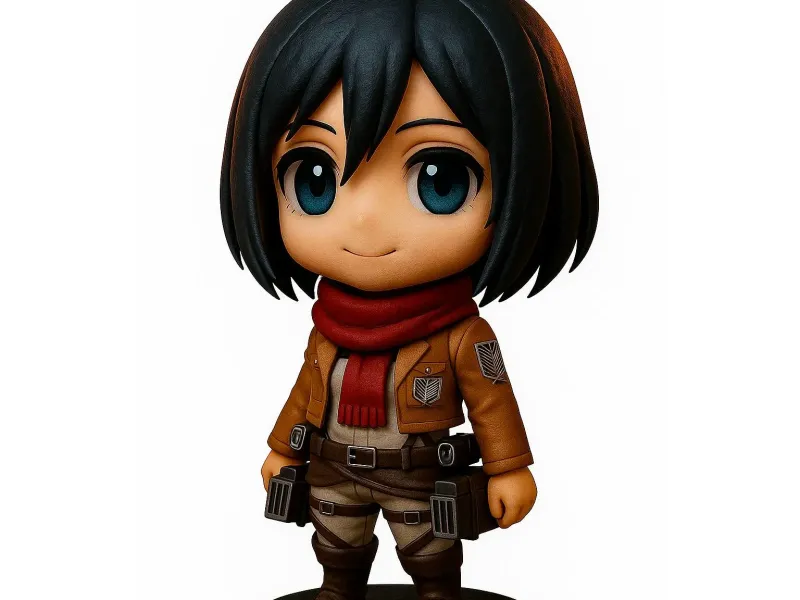 Chibi Mikasa For 3d Printing