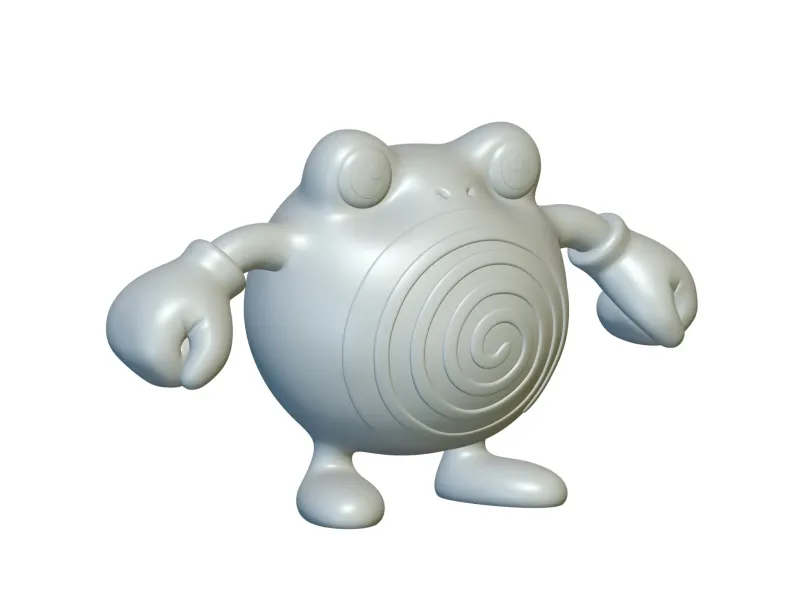 Pokemon Poliwhirl #61 - Ready for 3D Printing!