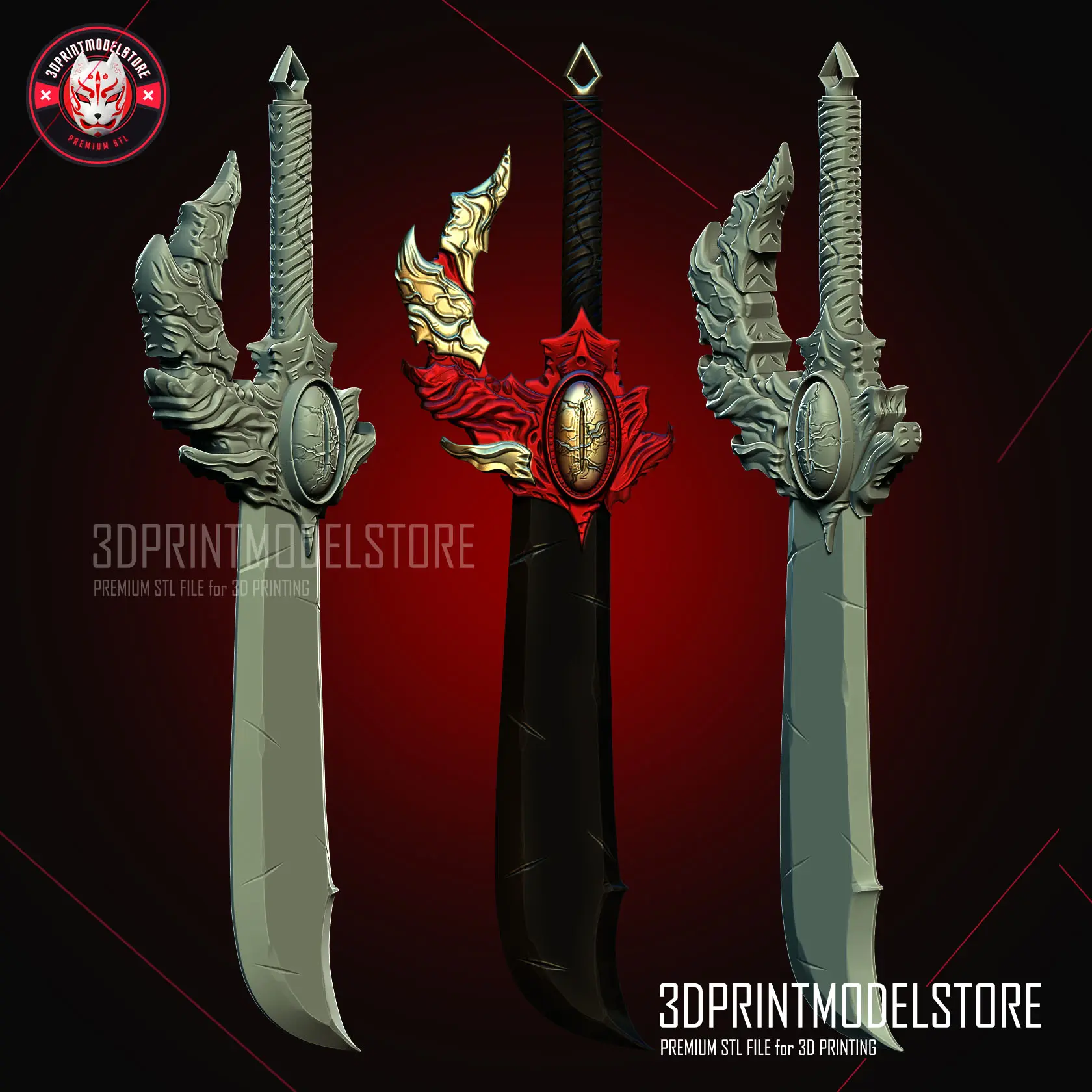 Solo Leveling Dagger Weapon Cosplay - Demon King Knife