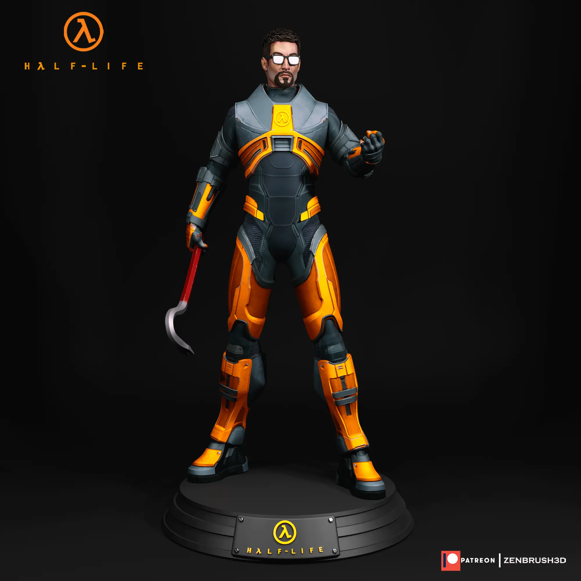 HALF LIFE - GORDON FREEMAN 3D PRINTING