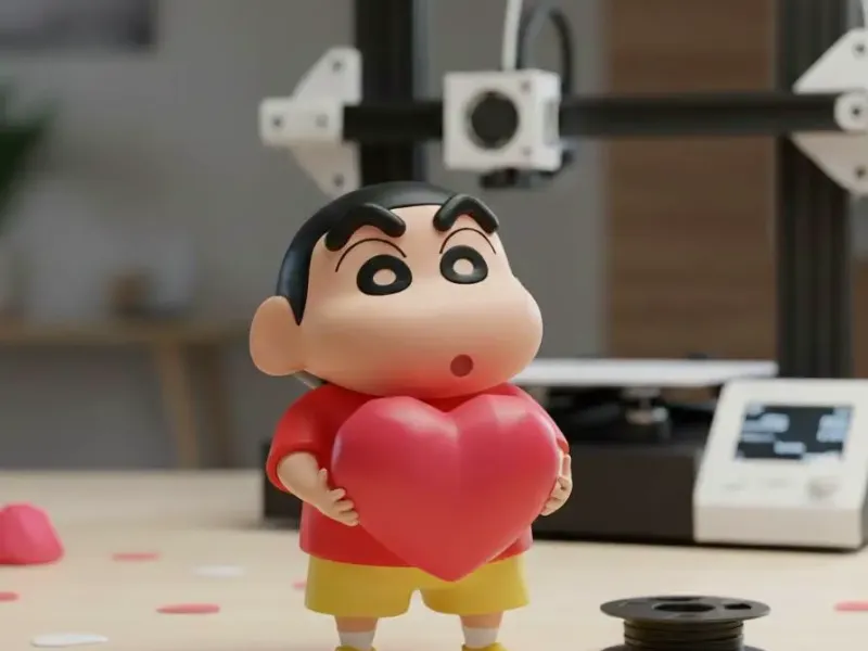 Shin Chan con un Corazón