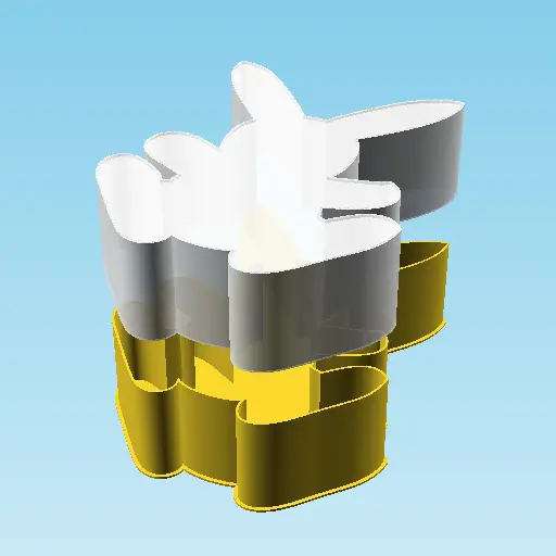Rabbit 005B, nestable box (v2)
