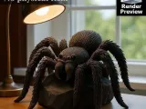 Tarantula on Rock – Spider Statue Model-0