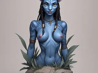 AVATAR FEMALE FANART NUDE BUST