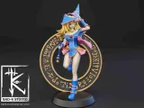 MODELLO DI STAMPA 3D DELLA RAGAZZA MAGO OSCURO YUGIOH-3