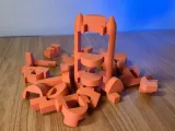 Rocket Puzzle – 21 Piece Interlocking Model-4