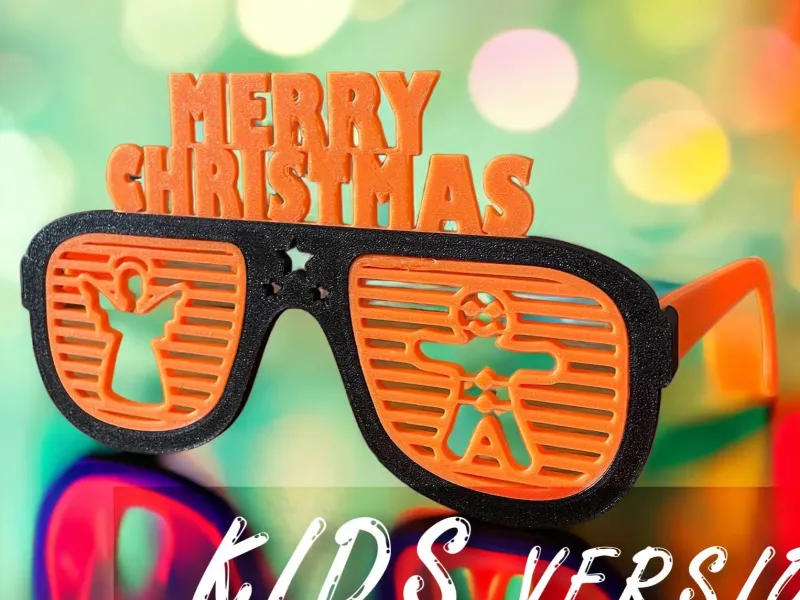 Óculos de Festa de Feliz Natal (Versão Infantil)