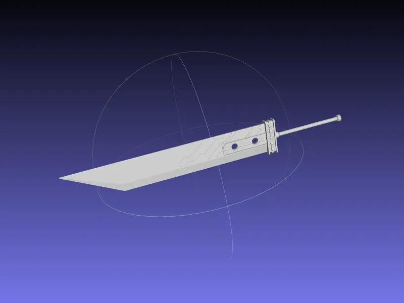 Меч Final Fantasy Buster Sword печатная реплика