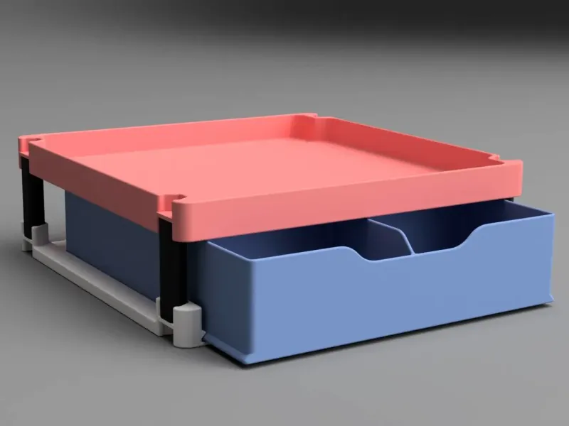 Sistema versatile di scatole impilabili per IKEA KALLAX