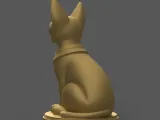 Stunning Pharaonic Statue STL File for Unique Decor-4