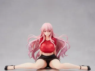Pink Hair Anime Girl Split Pose