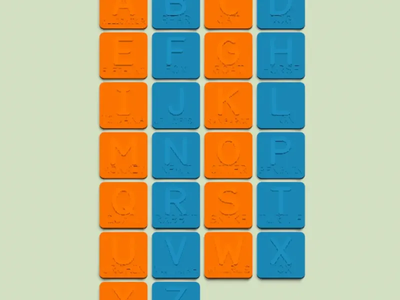 Animal alphabet tiles - 26 tiles, the capitals A-Z, 50 mm