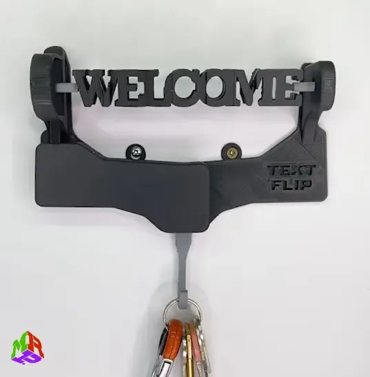 Text Flip: Key Hanger | Welcome - Goodbye |