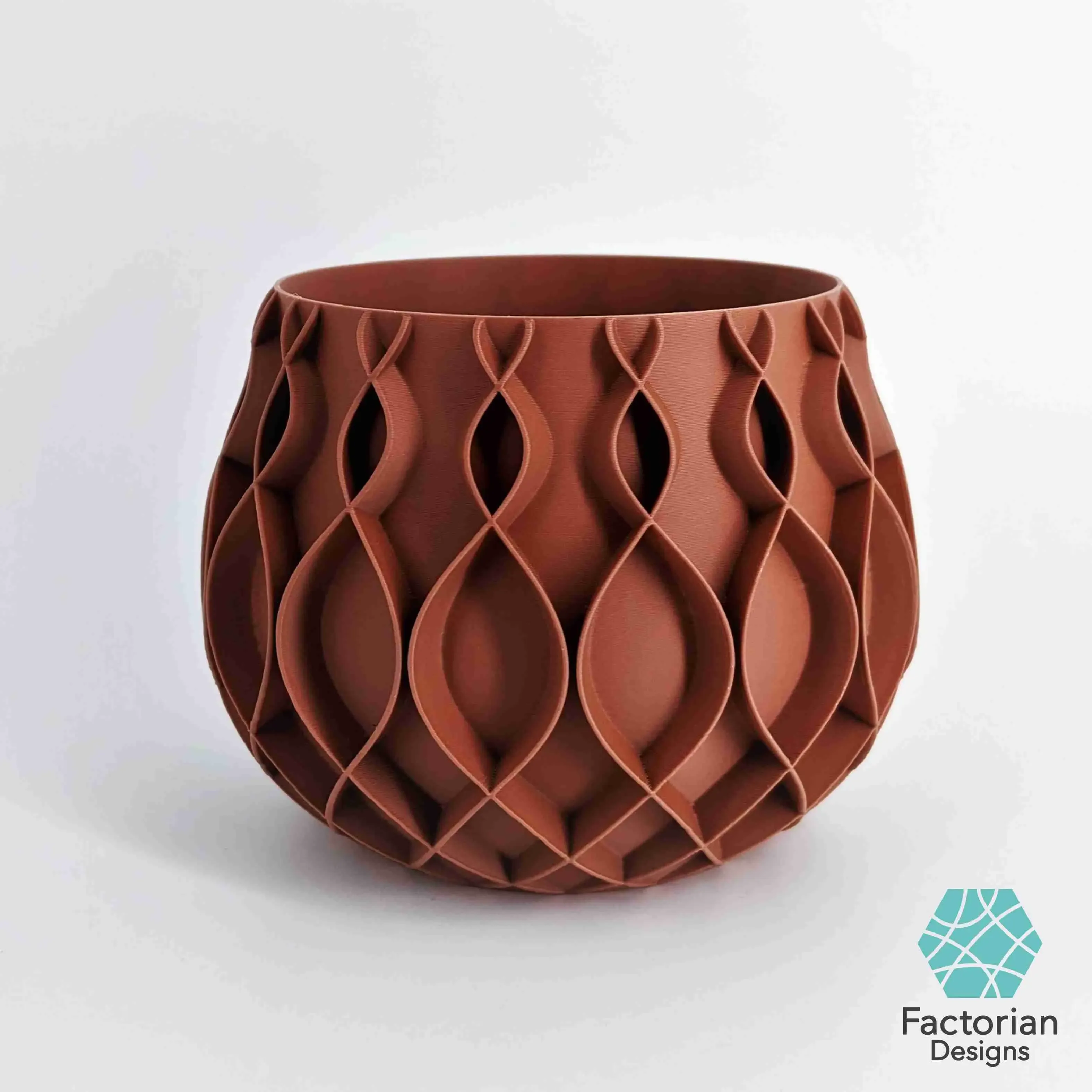 Plant Pot "Bellvere" | Planter + Drain Tray STL to 3D print