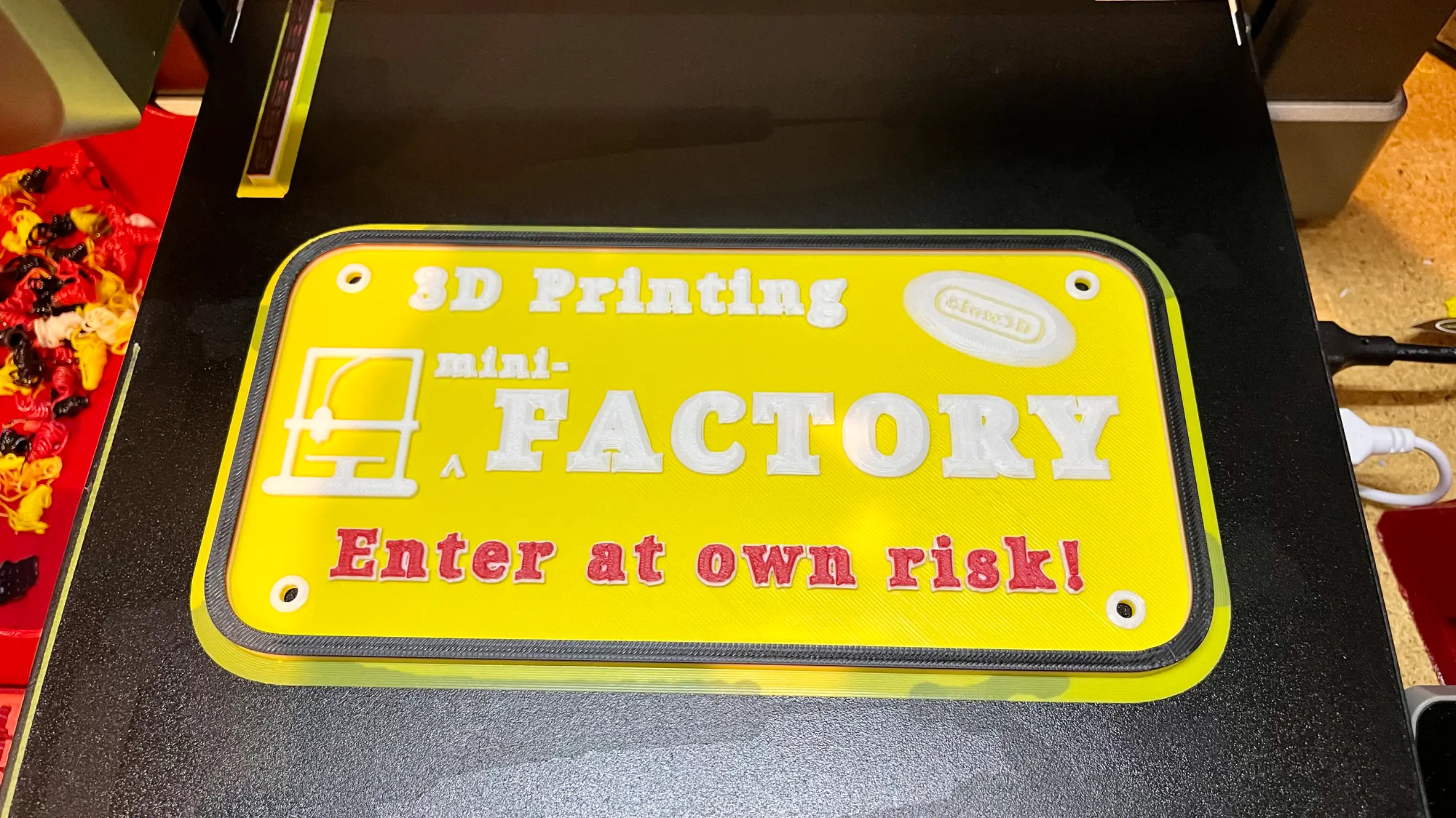 3D Printer Files | 3MF File | 3D Printing mini-FACTORY sign (Enter at ...