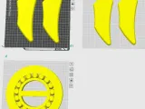 Manually Rotatable Shuriken - Scale to Desired Size for Printing-5