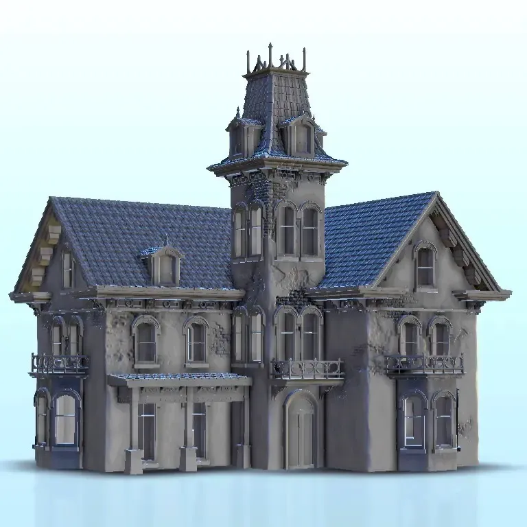 Manoir baroque - terrain WW2 décors miniatures historiques
