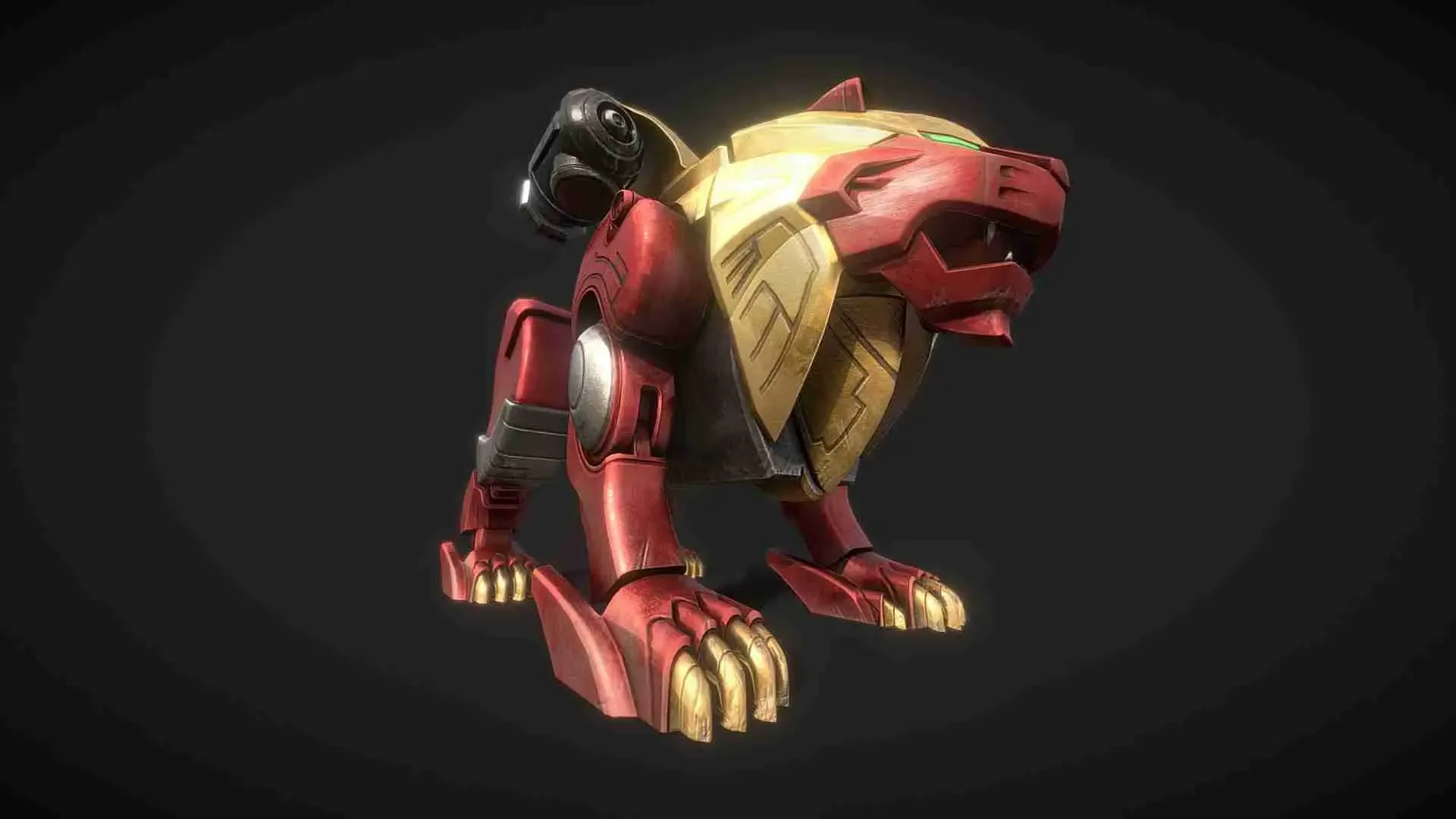power-rangers-wild-force-red lion zord