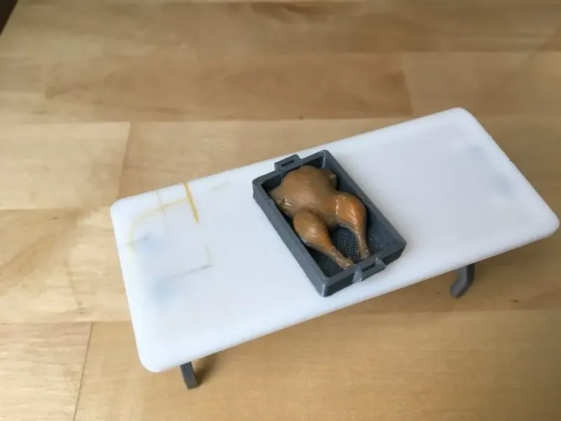 Pavo asado (escala 1/18)