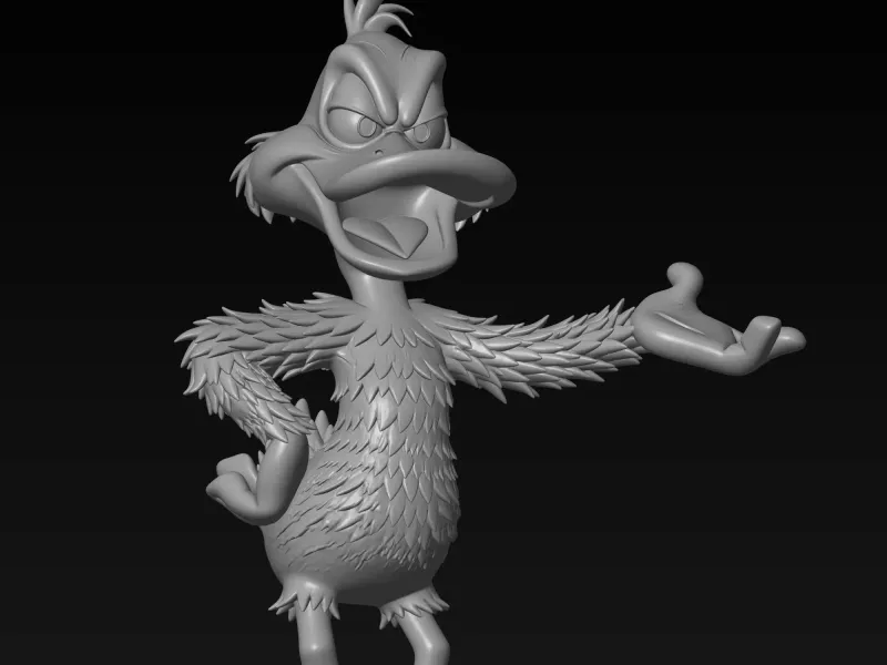 print ready Duffy Duck model