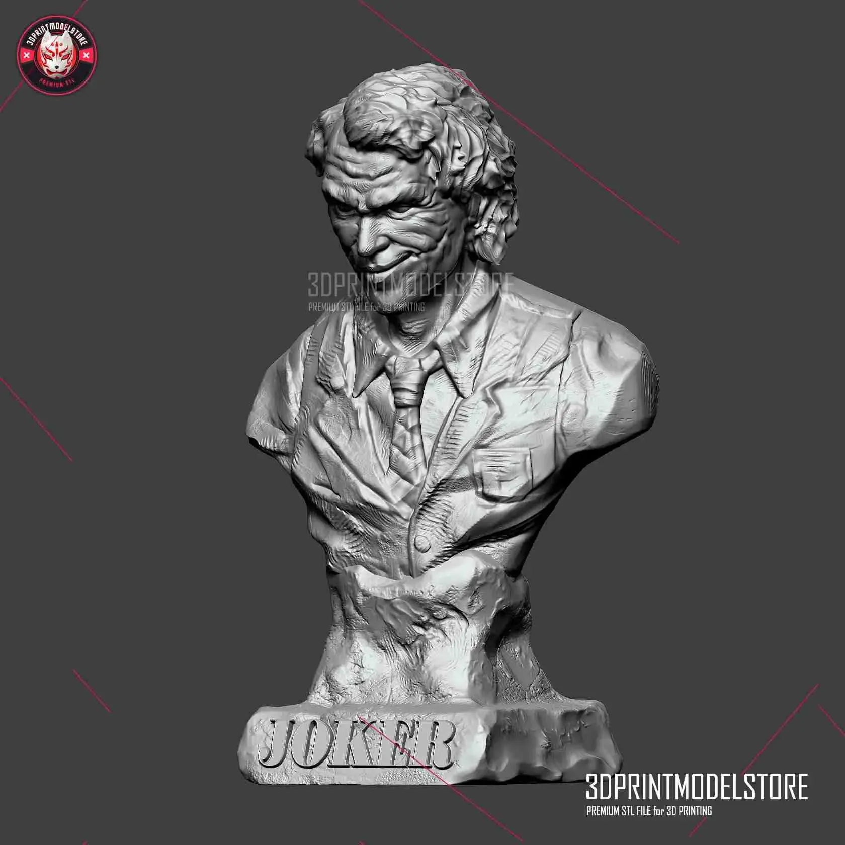 Heath Ledger Joker Sculpture Miniature Bust