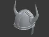 Horned Helmet 3D Model – Viking / Fantasy Armor-3