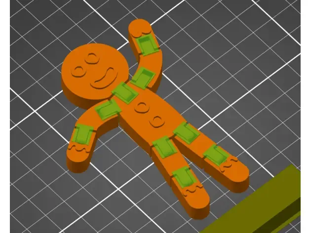 Articulated Gingerbread Man Flexi
