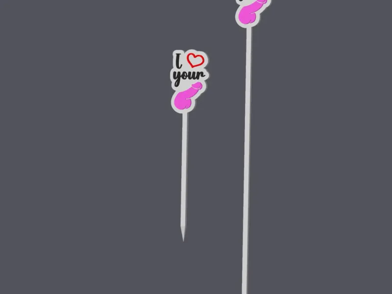 I Love Your Penis - Cocktailset with stick and pick v1