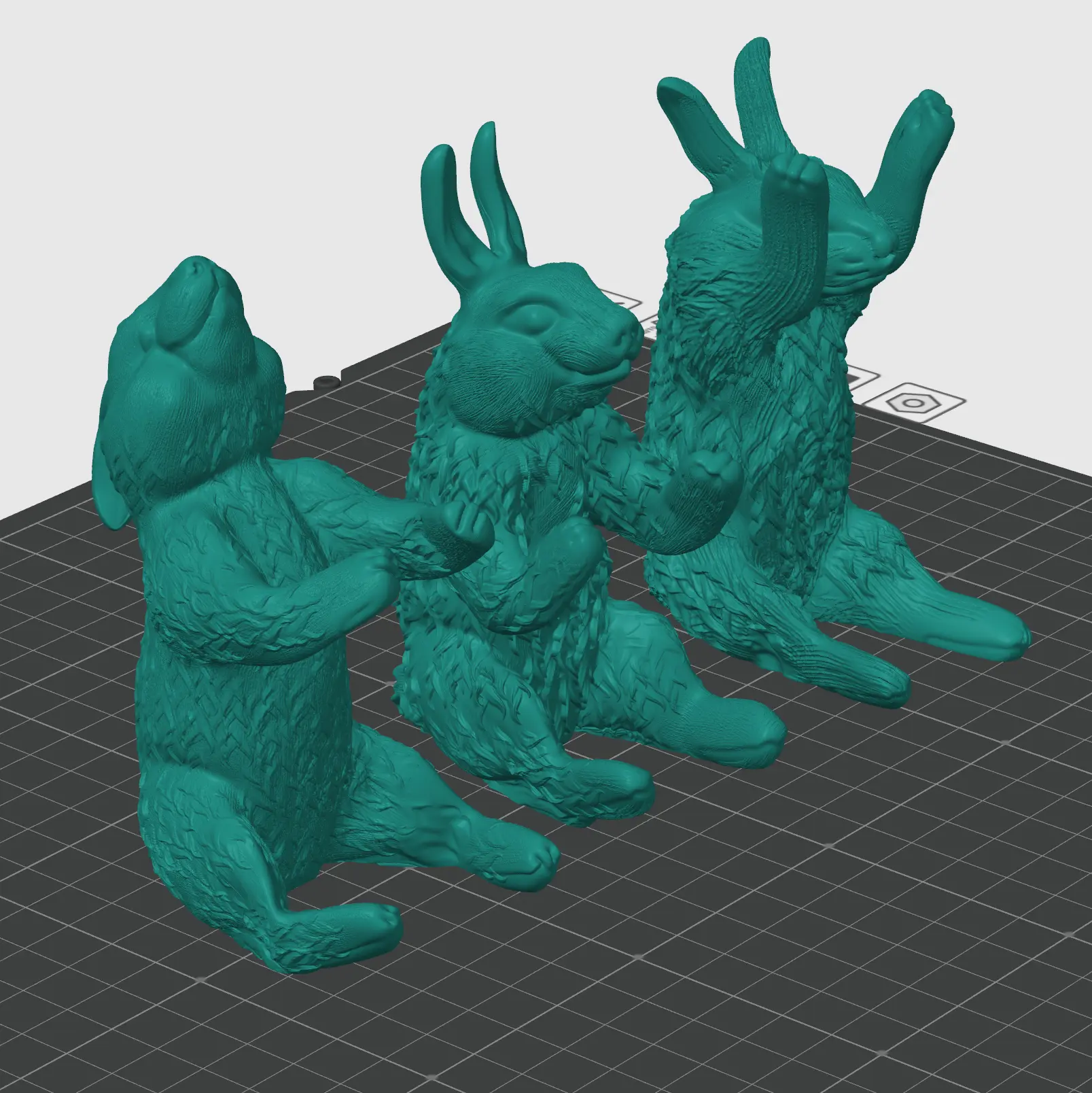 Easter rabbits eggs holder set