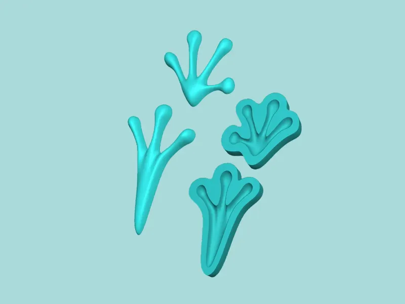 Frog Footstep - Silicone Mold -Template