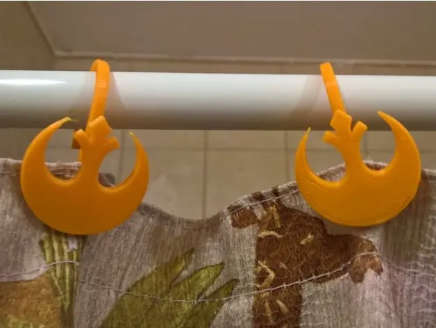 Rebel Alliance Emblem Shower Hooks