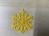 Golden snowflake-2