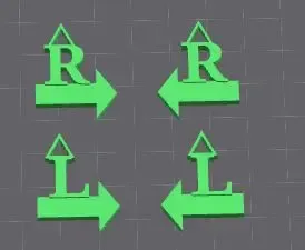 Sleeve Markers for Knitting - Left and Right with Arrows