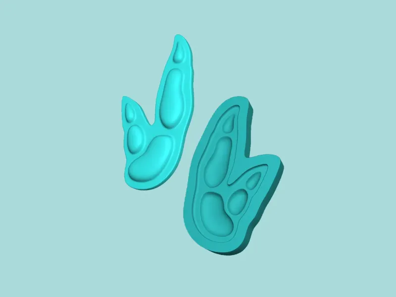 Kangaroo Footstep - Silicone Mold -Template