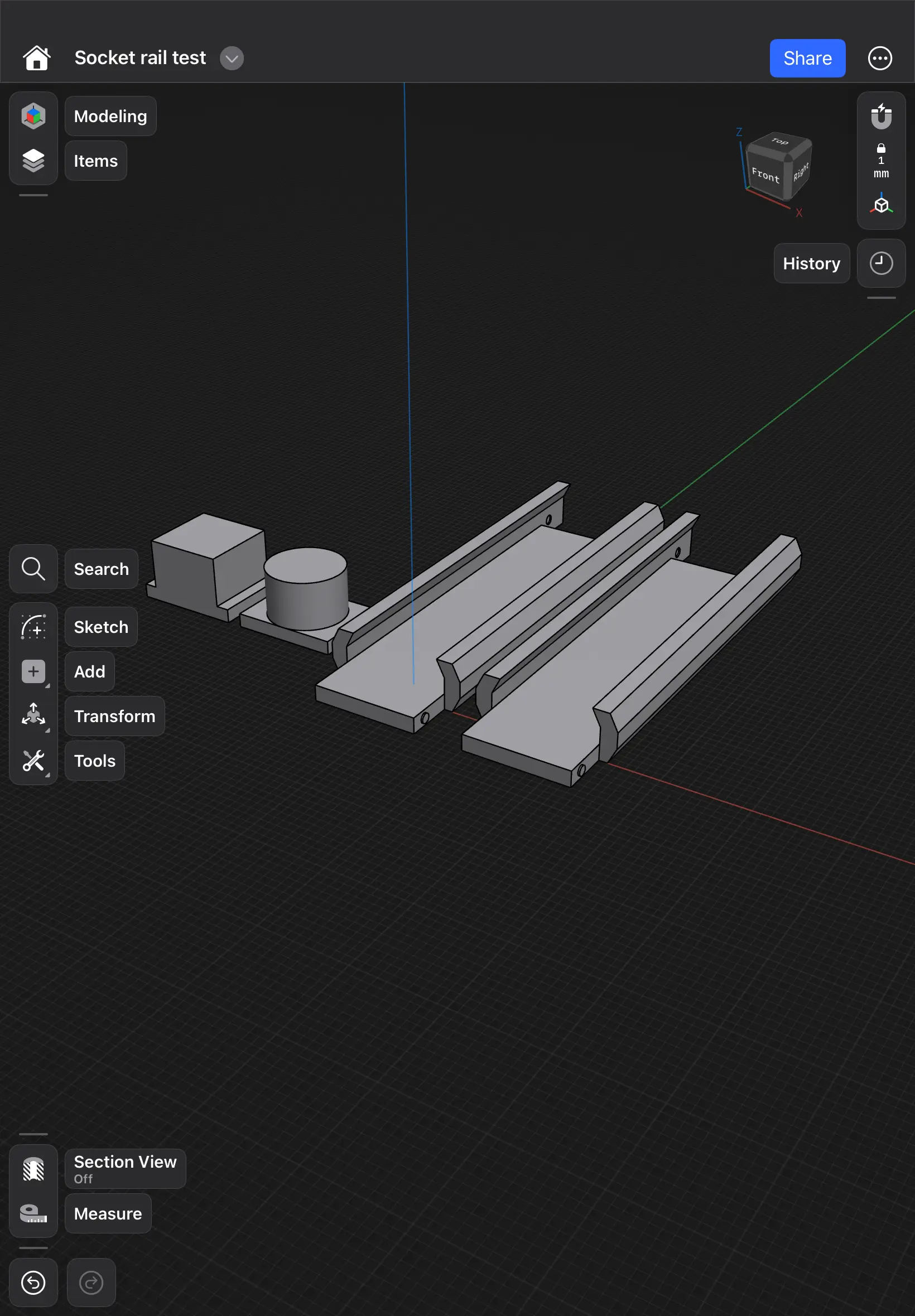 Free Tools & Spare Parts STL Download - Socket rail testby user6783096385