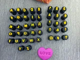 ALPHABET MINI STAMPS. FONT ARIAL ROUND-0