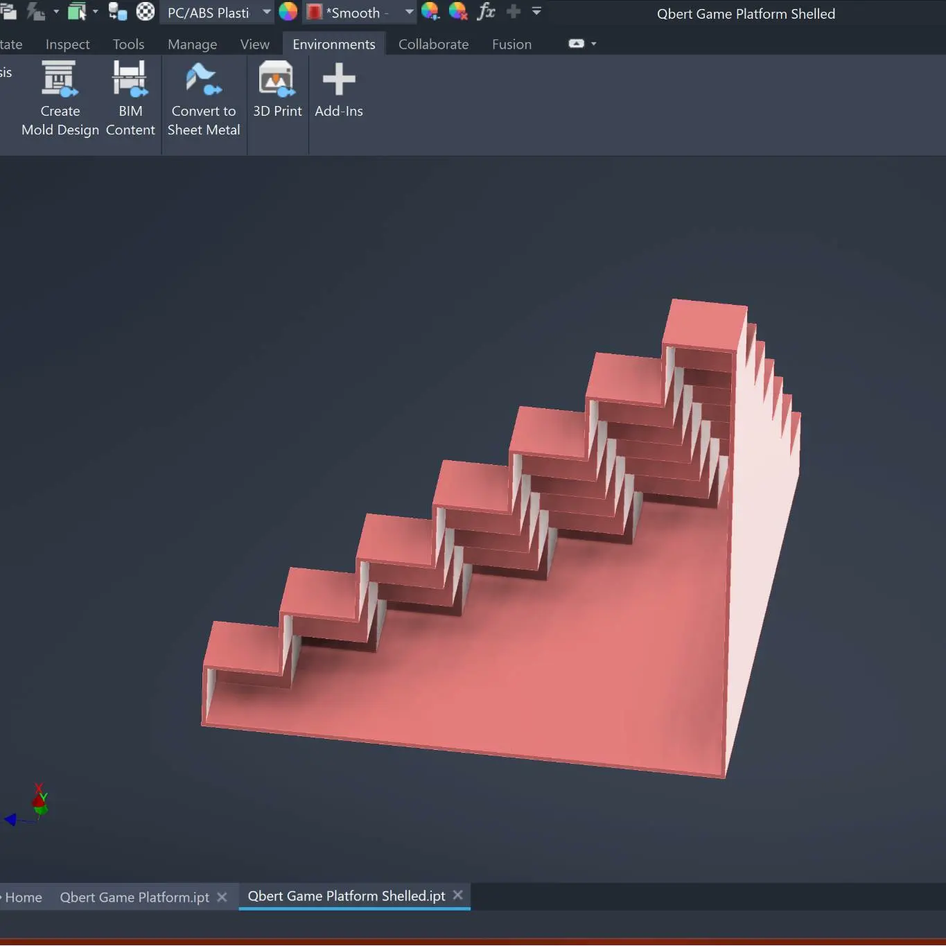 3D Printer Files | 3MF File | Qbert Jump Platform Shelled | Creality Cloud
