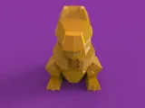 Low Poly Totodile-2