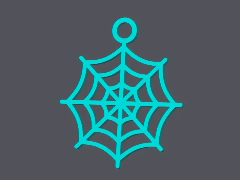 Spiderweb - Keychain