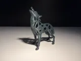Howling Wolf Statue-1