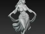 Sexy Arab woman with big breasts, belly dancing-2