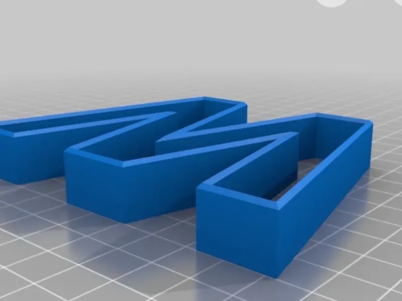 Letter W cookie cutter