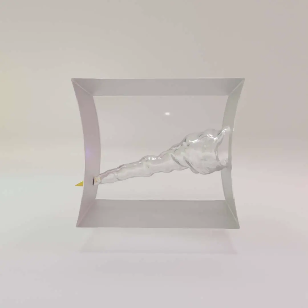Bullet Flying Through (Clear Resin)