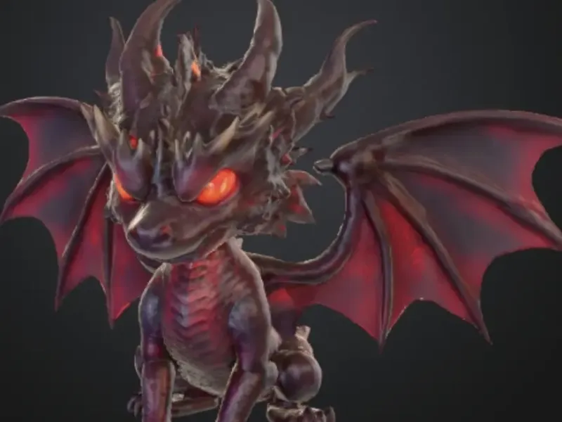Angry Little Fire Dragon